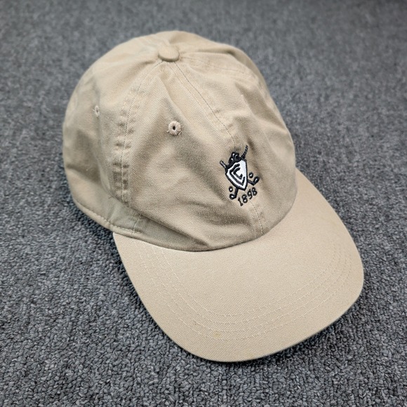 Ahead Vintage Golfcore Crest Dad Hat XXL Khaki Tan Cotton Adjustable Strapback — photo 2